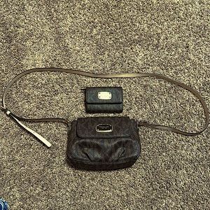 Michael Kors Brown crossbody bag & matching wallet